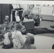 Joe Bullwinkel and Stanley Potts. Kindergarten teachers at Iceland ES. Arti