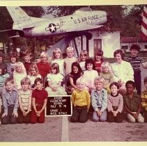 Class Photograph. Aviano American Elementary School. Grade 1. Ms. Vitale. 1976