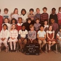 Class Photograph. Aviano American Elementary School. Grade 2. Ms. Vitale. 1984