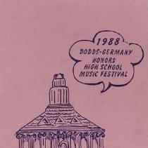 1988 Dodds-germany Honors High School Music Festival March 16 1988 00