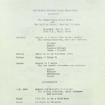 Robert College Music Department Music Festival April 27 - May 12 1975 09