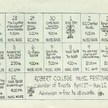 Robert College Music Department Music Festival April 27 - May 12 1975 21