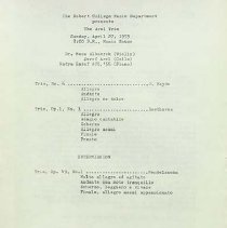 Robert College Music Department Music Festival April 27 - May 12 1975 03