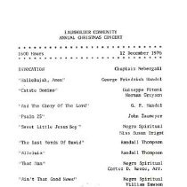 Baumholder Annual Christmas Concert December 12 1976 3