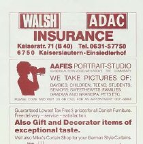 Annie Kaiserslautern High School March 12, 13, 14, 15 1986 10