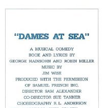 Dames At Sea Kaiserslautern High School March 13, 14, 15, 16 1985 02