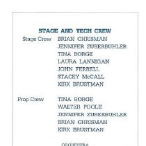 Dames At Sea Kaiserslautern High School March 13, 14, 15, 16 1985 05