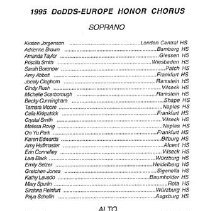 1995 Dodds-europe High School Honors Music Festival March 15 1995 9