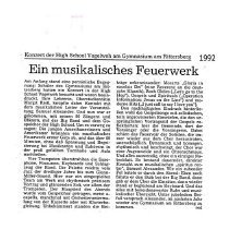 Article Konzert Der High School Vogelweh Rittersberg 1992