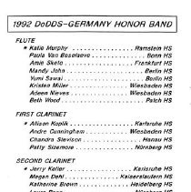Dodds-germany High School Honors Music Festival March 18 1992 10