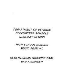 Dodds-germany High School Honors Music Festival March 18 1992 02