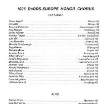 1996 Dodds-europe Honors High School Music Festival March 13 1996 11