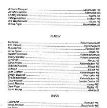 1996 Dodds-europe Honors High School Music Festival March 13 1996 12