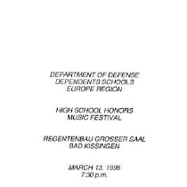1996 Dodds-europe Honors High School Music Festival March 13 1996 04