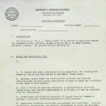 More Position Descriptions A T Mahan School 12