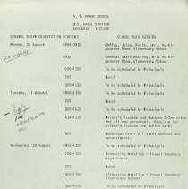 A T Mahan School Orientation Schedule 1979-1980 1