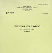 Dodds European Area Art Curriculum Guide Grades 1-9 August 15 1967 00