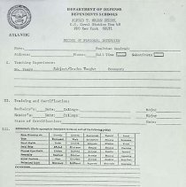 Forms Dod Iceland Schools 1970-1982 20