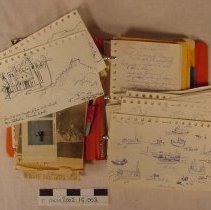 Orange 3-Ring Binder Notebook of Sketches