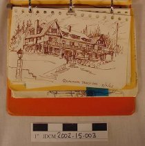 Orange 3-Ring Binder Notebook of Sketches