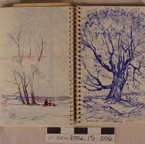 Spiral Side Bound Hunt / Bienfang Book w/ Horse On Cover