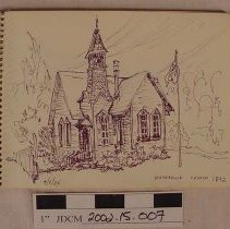 Small Top Bound Spiral Notebook of Sketches w/ Brown Cover