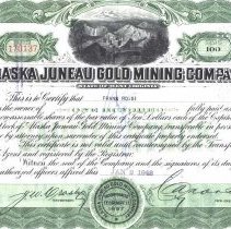 AK Juneau Gold mining Co share