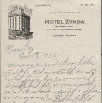 Unfinished Letter From Ruth Young November 7, 1936