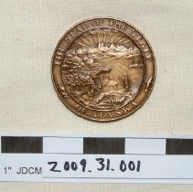 Alaska Statehood Medallion - Back