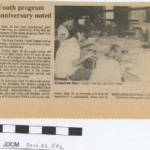 Youth program anniversary noted