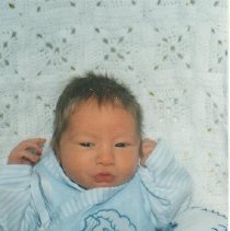 Picture of a baby in 1984