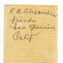 L. B. Alexander's friends