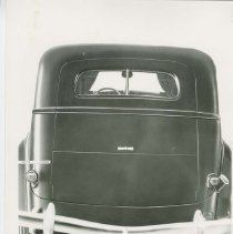 (102) 1935-1936 Auburn Funeral Car, Interior View From Rear