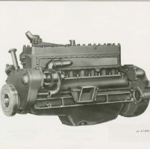 (132) 1931 Lycoming Engine in Profile