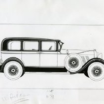 (21) Auburn 8-115 Sedan Printed in Right Profile
