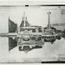 (242) 1931 Auburn 8-98 Engine Drawing, Paul Reuter-Lorenzen