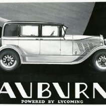 (31) Auburn 6-76 Sport Sedan, Prepared for Advertisement, Lycoming