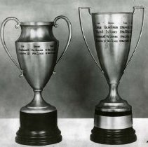 (78) Two Silver Cup Trophies Won by William Claus in Auburn 12-160
