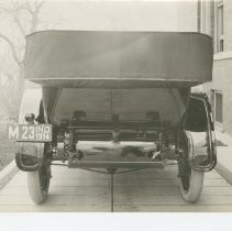 (126) 1914 Auburn Close-Up Rear View, Parked at Eckhart Home in Auburn