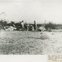(128) 1915 Auburn with Mr. Johnson and Frank Eckhart in the Desert
