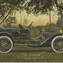 (54) 1910 Auburn for Company Postcard, Color and Black and White
