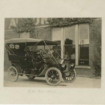 (57) 1908 Auburn Model H in Front of Auburn Automobile Company Building
