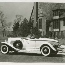 (555) 1932 Auburn 12-160 Speedster in Residential Setting, Left Profile