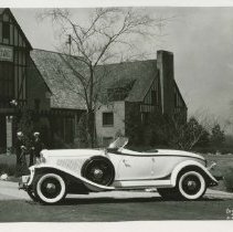(561) 1932 Auburn 12-160 Speedster at Country Club, Top Down, Left Profile