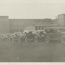 (145) Several 1920 Auburns Parked on Auburn Factory Grounds