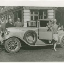 (223) 1927 Auburn Cabriolet in Rome, Italy with R.S. Wiley, Export Director