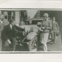 (232) 1927 Auburn Cabriolet, with R.S. Wiley in Rome, Italy