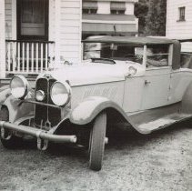 (288) 1928 Auburn 8-88,  3/4 Front View Left Profile, Bill Deibel Driving,