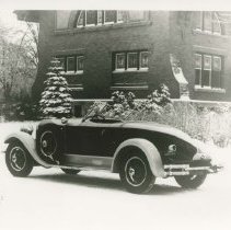 (311) 1928 Auburn 8-115 Speedster in Snow at Eckhart Public Library