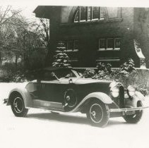 (313) 1928 Auburn 8-115 Speedster in Snow at Eckhart Public Library (2)